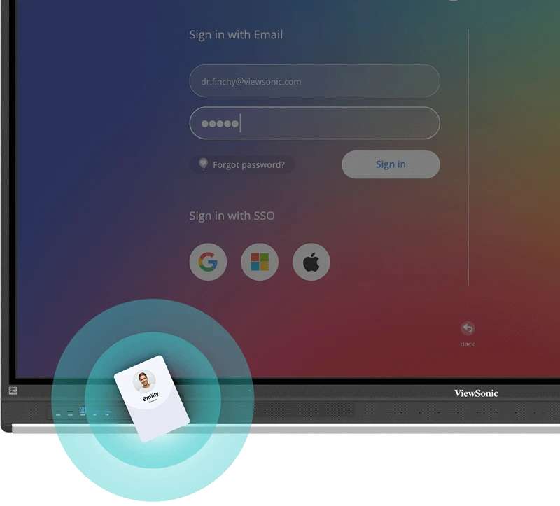 Màn hình tương tác ViewSonic ViewBoard IFP6553 65” 4K , Android 14, NFC, USB-C 100W, bút stylus đa màu